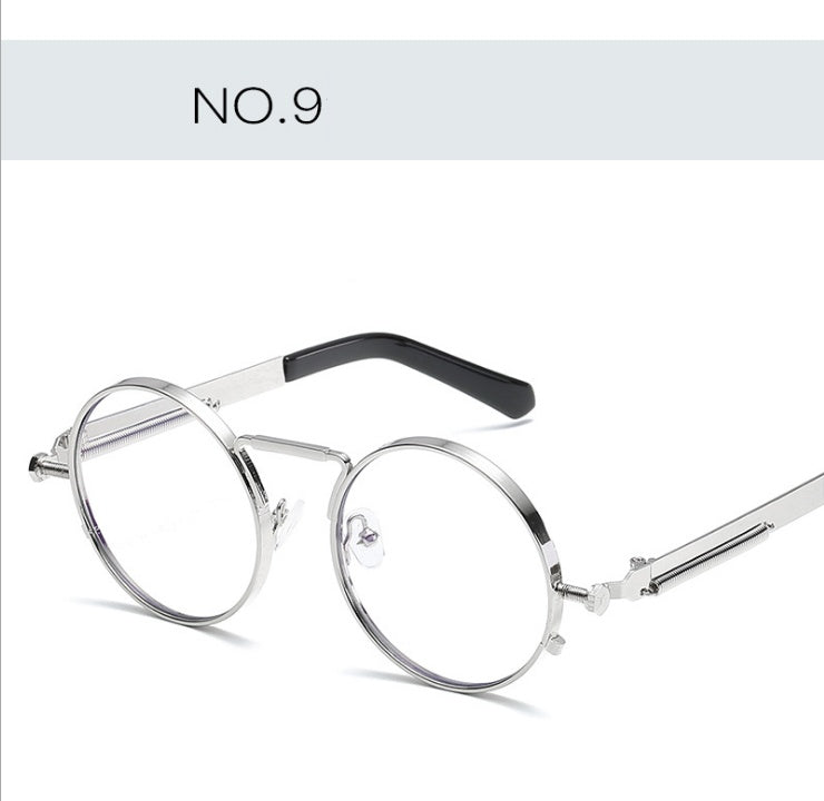 Round Sunglasses For Men Women UV400 Anti Reflective Mirror Lenses Metal Frame Outdoor Eyewear Trendy A Modern