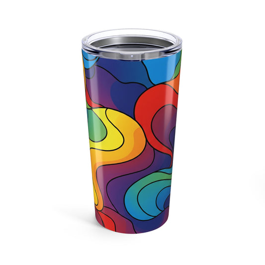 20 Oz Stainless Steel Tumbler With Double Wall Vacuum Insulation Art Print Dishwasher Safe Leak Proof Travel Mug