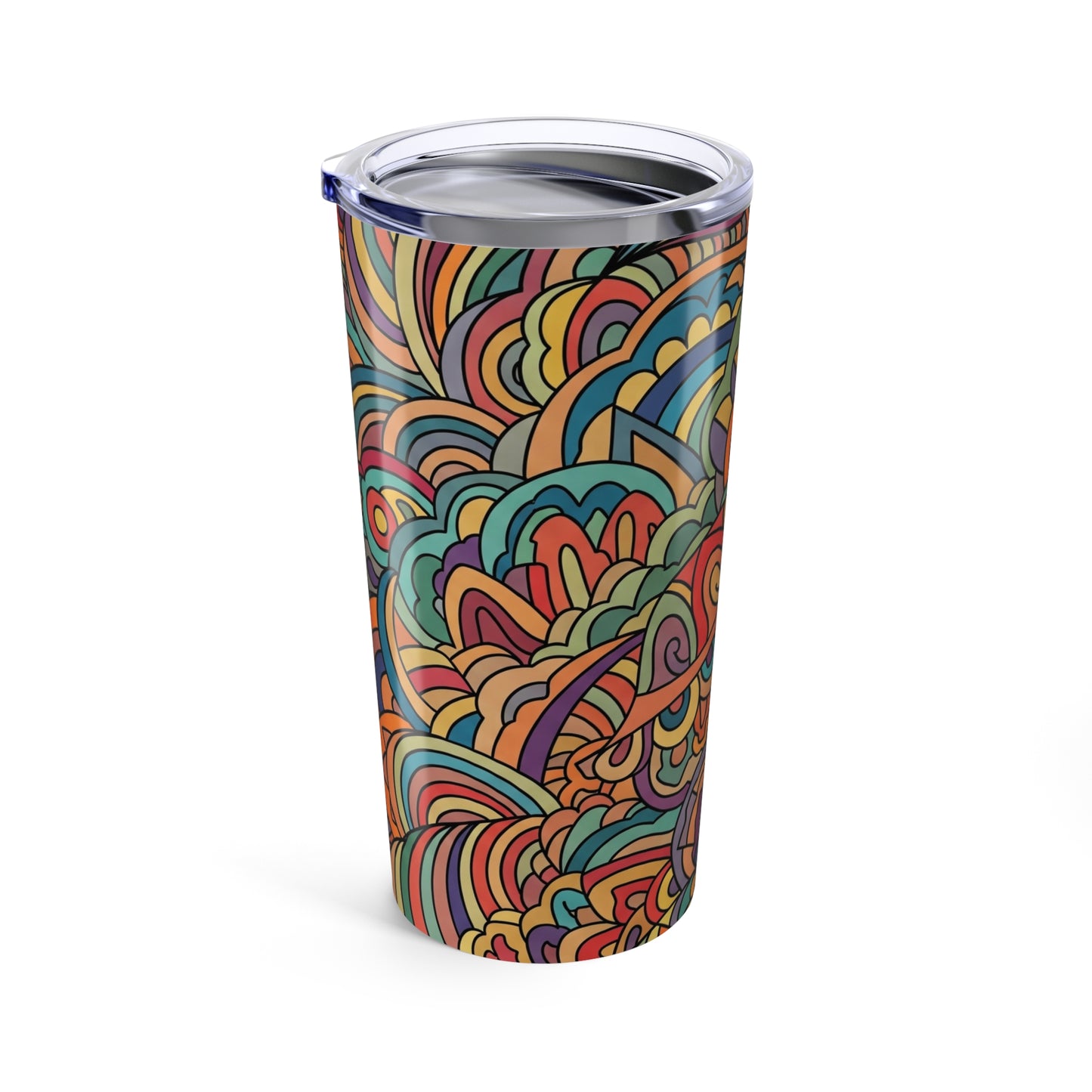 20oz Double Wall Vacuum Insulated Stainless Steel Tumbler With Lid Leak Proof Hot Cold Travel Mug BPA Free Printed