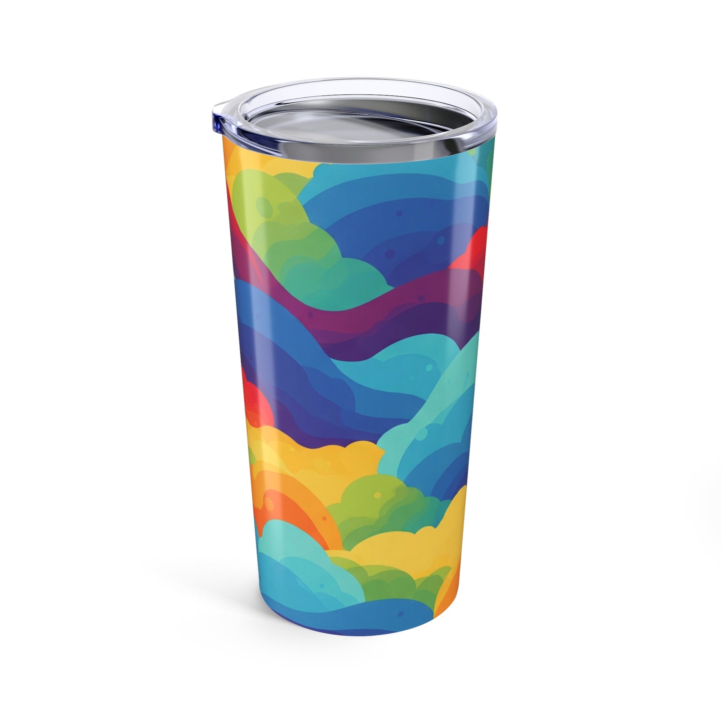 20 Oz Stainless Steel Travel Mug With Printed Artwork Vacuum Insulated Spill Resistant Thermal Beverage Container
