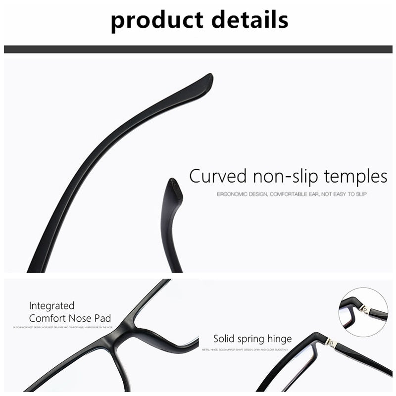 Reading Glasses With Double Lens Anti Blue Light Filter Clear Vision Readers For Eye Strain Relief Lightweight