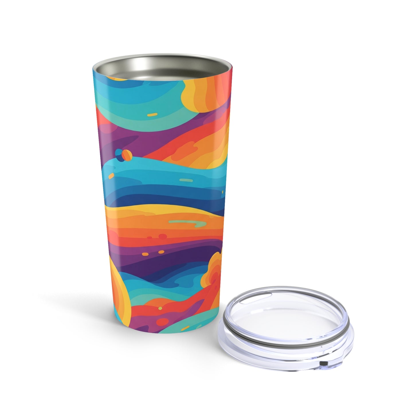 20oz Stainless Steel Tumbler With Double Wall Vacuum Insulation Travel Mug Spill Resistant For Hot Or Cold Drinks