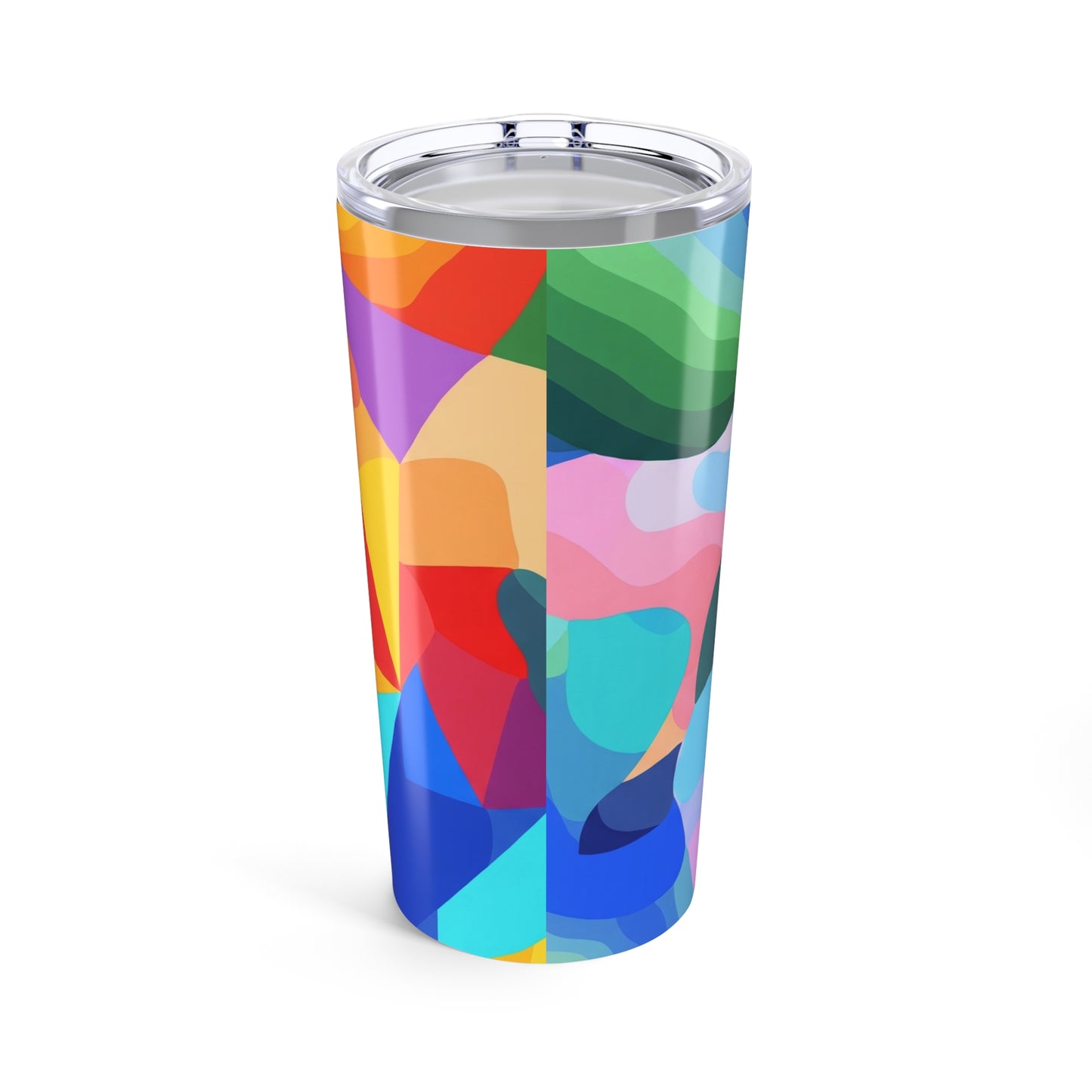 20 Oz Metal Travel Mug With Double Wall Vacuum Insulation Spill Resistant Printed Design For Hot And Cold Drinks