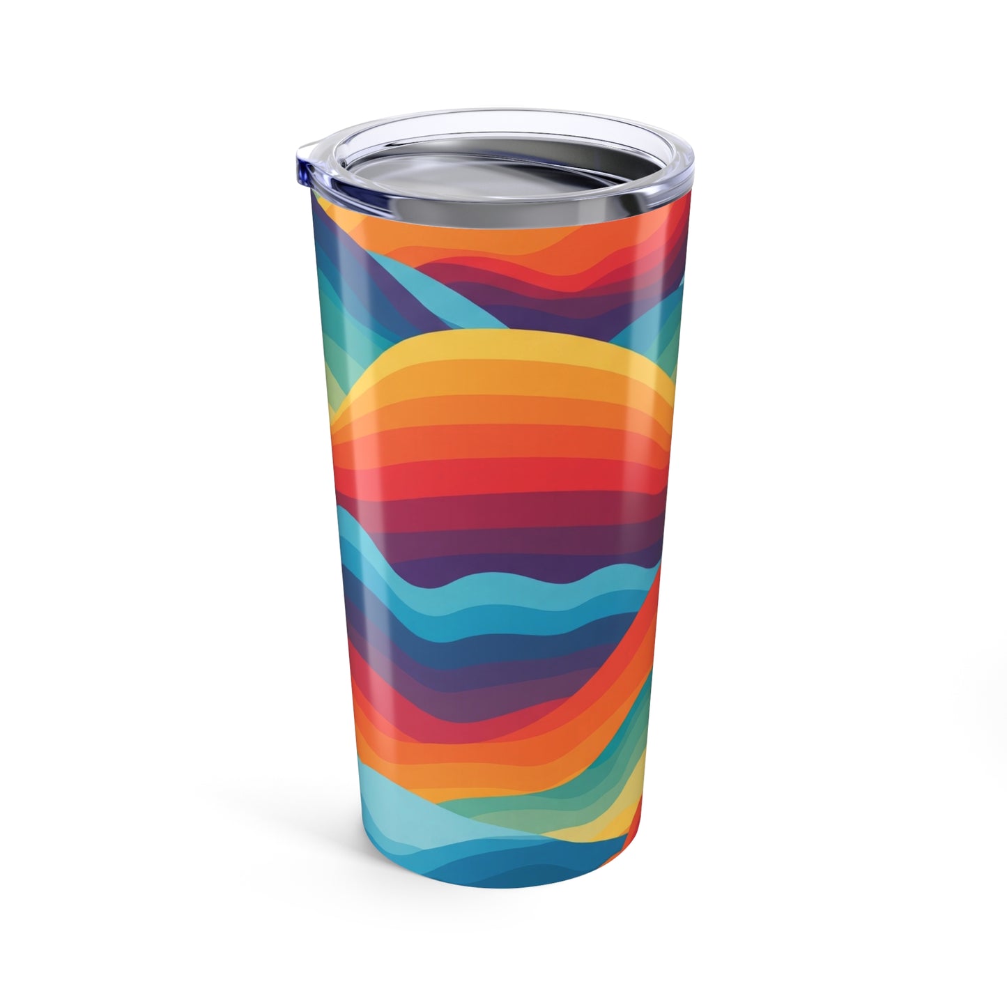 20oz Stainless Steel Tumbler With Double Wall Vacuum Insulation Spill Resistant BPA Free Printed For Hot And Cold