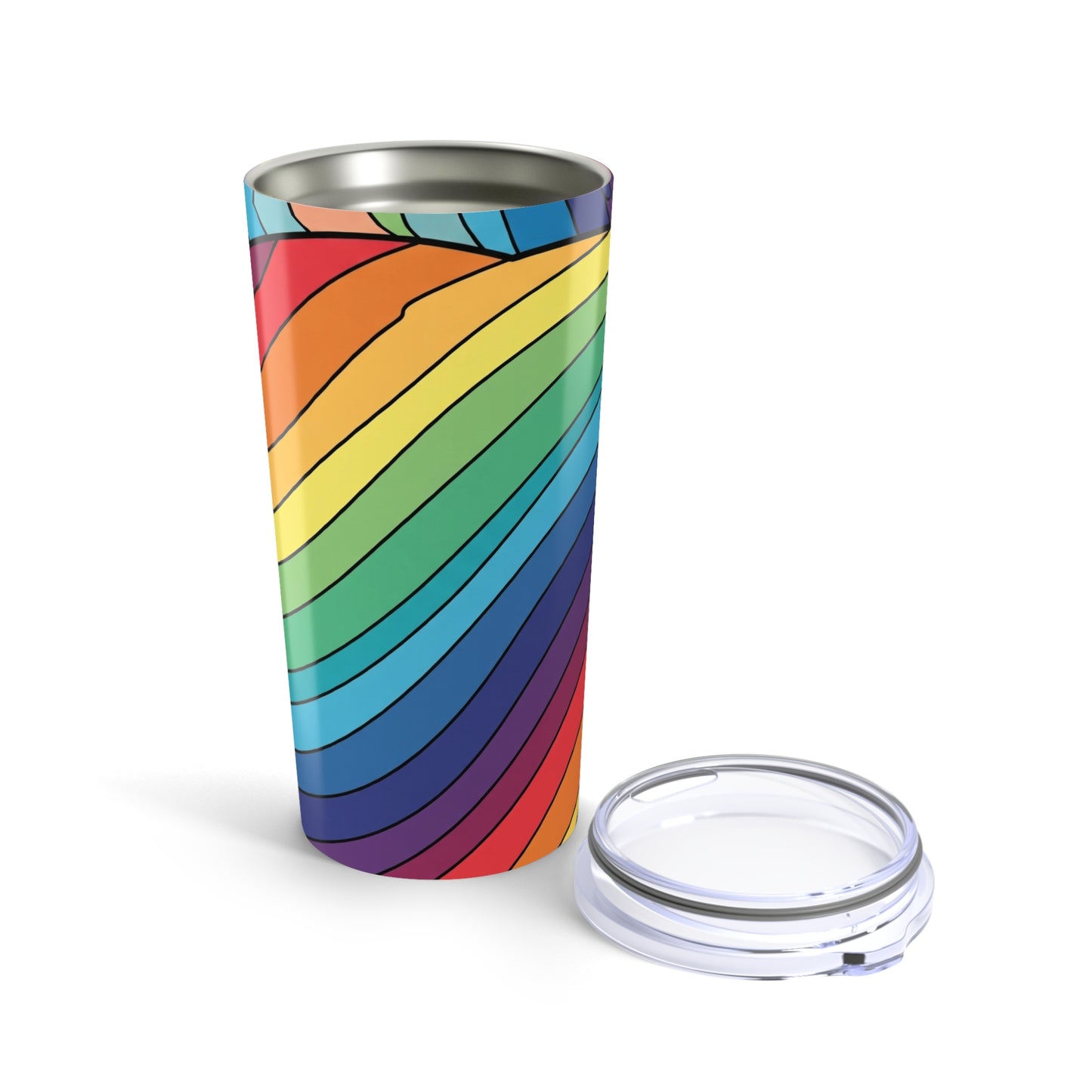 20oz Stainless Steel Tumbler Double Wall Vacuum Insulated Spill Resistant Durable Printed Coffee Mug For Everyday