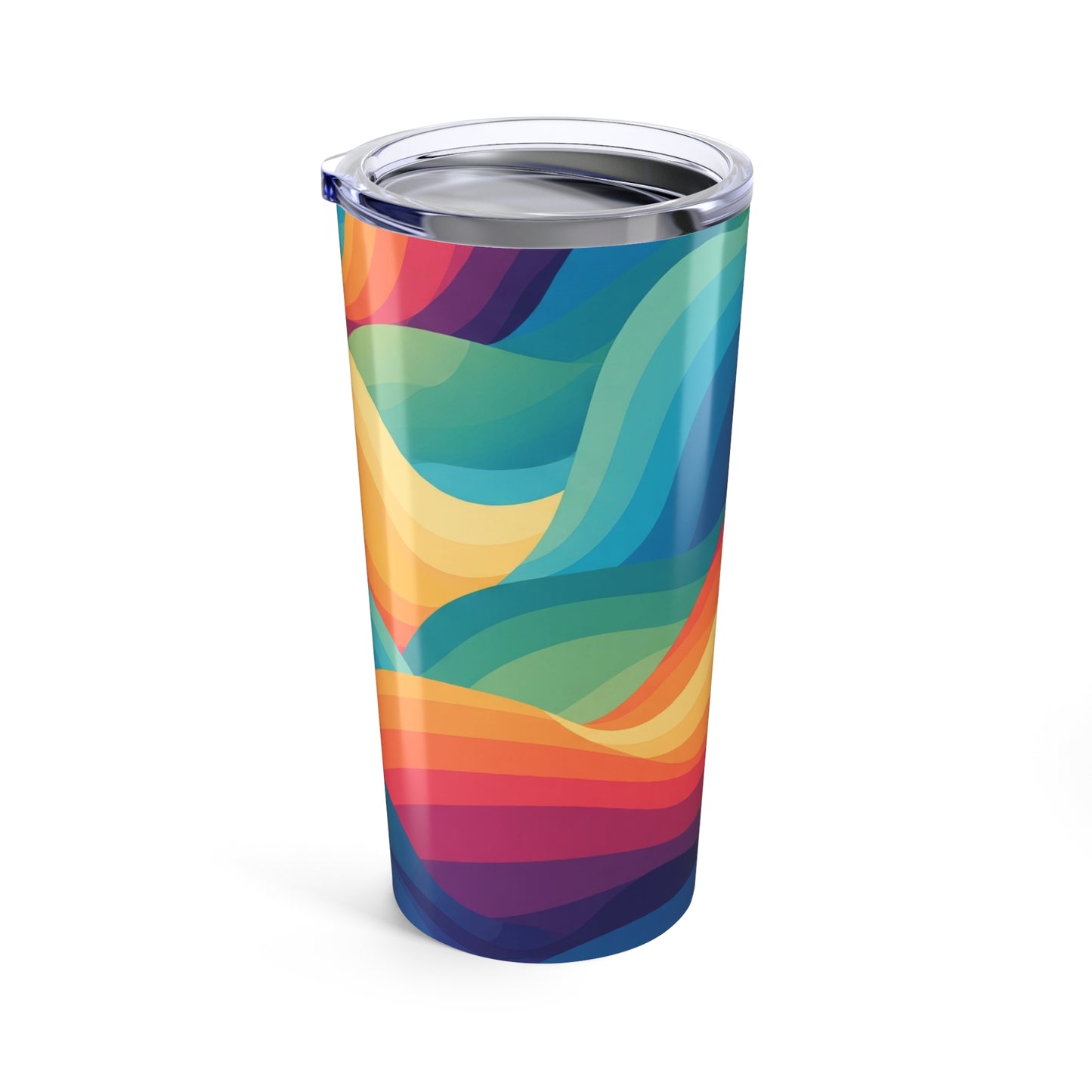 20 Ounce Stainless Steel Tumbler With Double Wall Vacuum Insulation For Hot And Cold Beverages Printed Design Leak