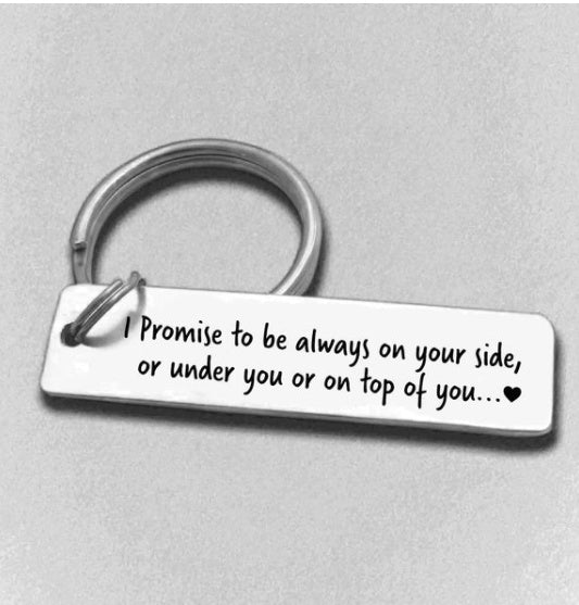 Couple Keychain Valentines Day Gift For Him Or Her Stainless Steel Keychain Anniversary Gifts Wherever You Go Come Back