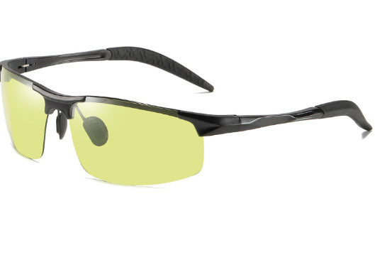 Polarized Sunglasses Aluminum Magnesium Frame For Driving Cycling Fishing Travel Outdoor Sports With UV Shield