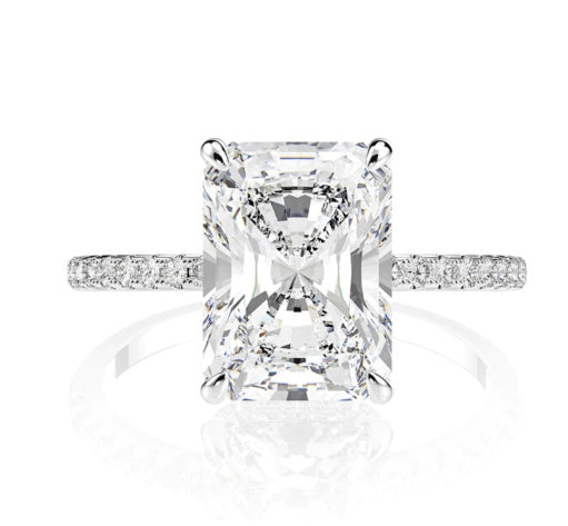 Womens Silver Ring With Geometric Design Gold Plated Artificial Gems Fashion Jewelry European Style Elegant Gift For Her