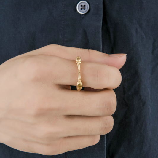 Mens Stainless Steel Eagle Beak Ring Retro Punk Design Durable Jewelry For Biker Rocker Enthusiasts Statement Piece