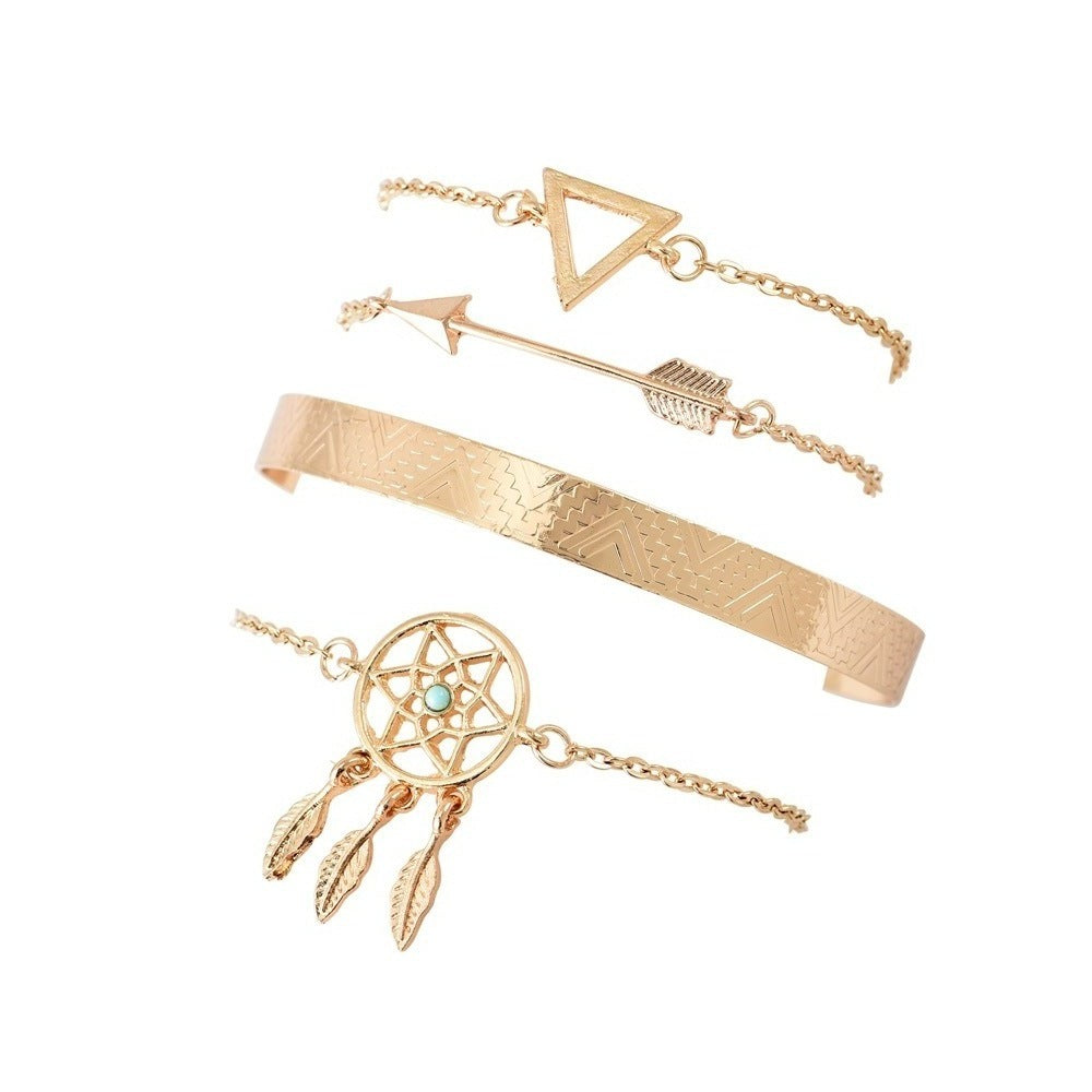 Triangle Arrow Dream Catcher Bracelet Jewelry Design Women
