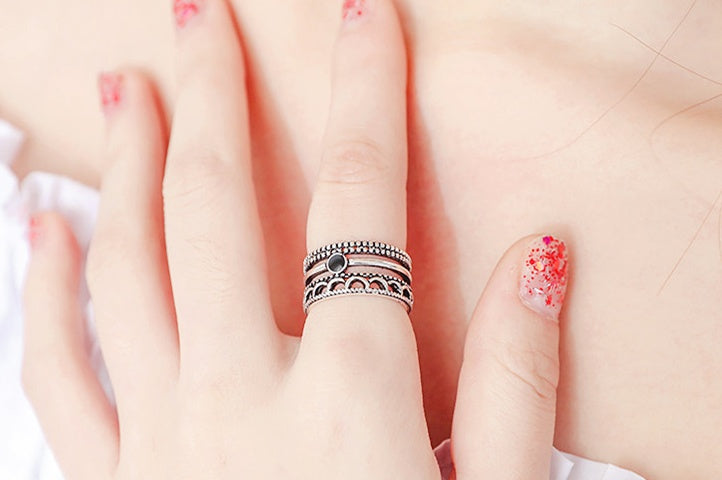 Copper Adjustable Open Ring For Women Retro Fashion Jewelry Anniversary Gift For Birthdays And Elegant Festivals