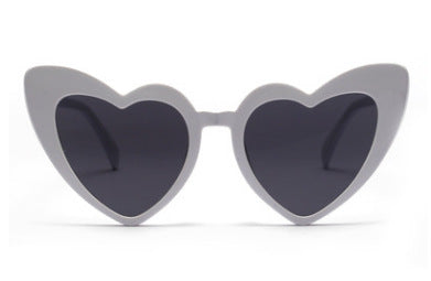 Heart Shaped Sunglasses Womens Resin Lens Plastic Frame Pink Retro Red Fashion Eyewear For Women Everyday Wear