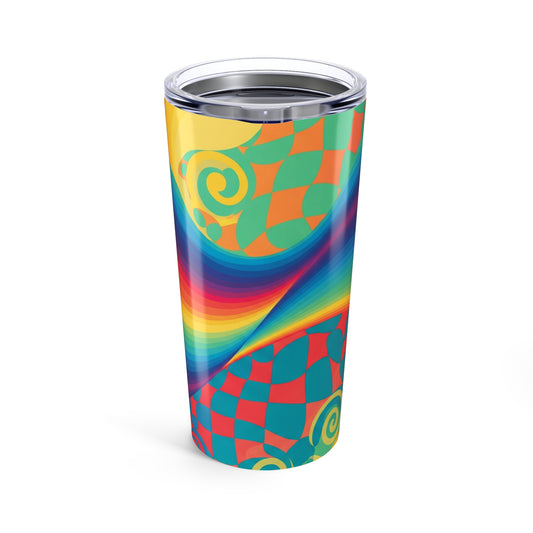 20oz Stainless Steel Tumbler With Double Wall Vacuum Insulation For Hot Or Cold Beverages And Spill Resistant Lid