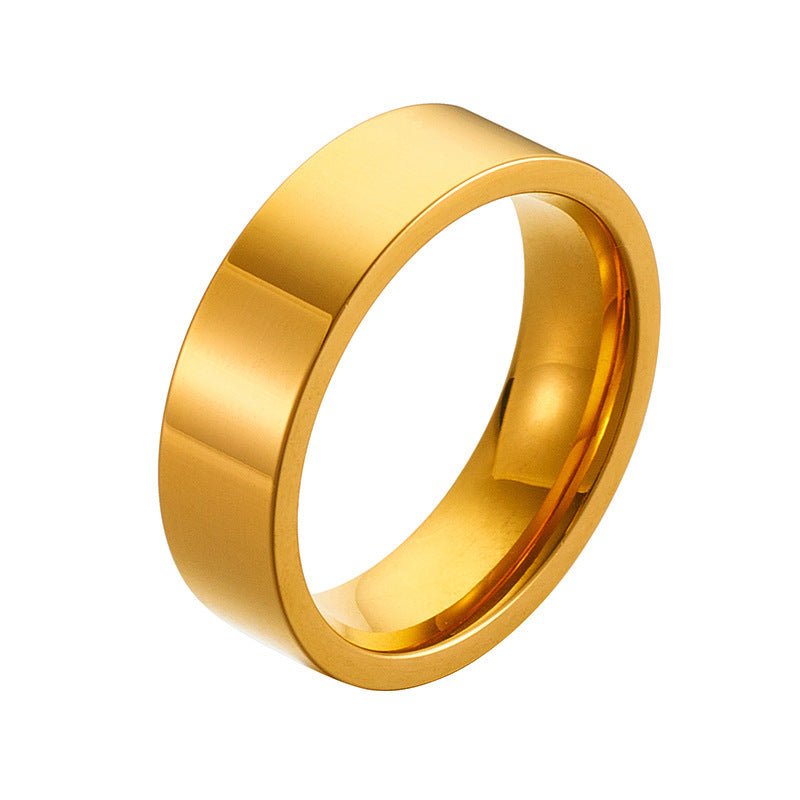 Gold Electroplated Stainless Steel Ring For Women Fashion