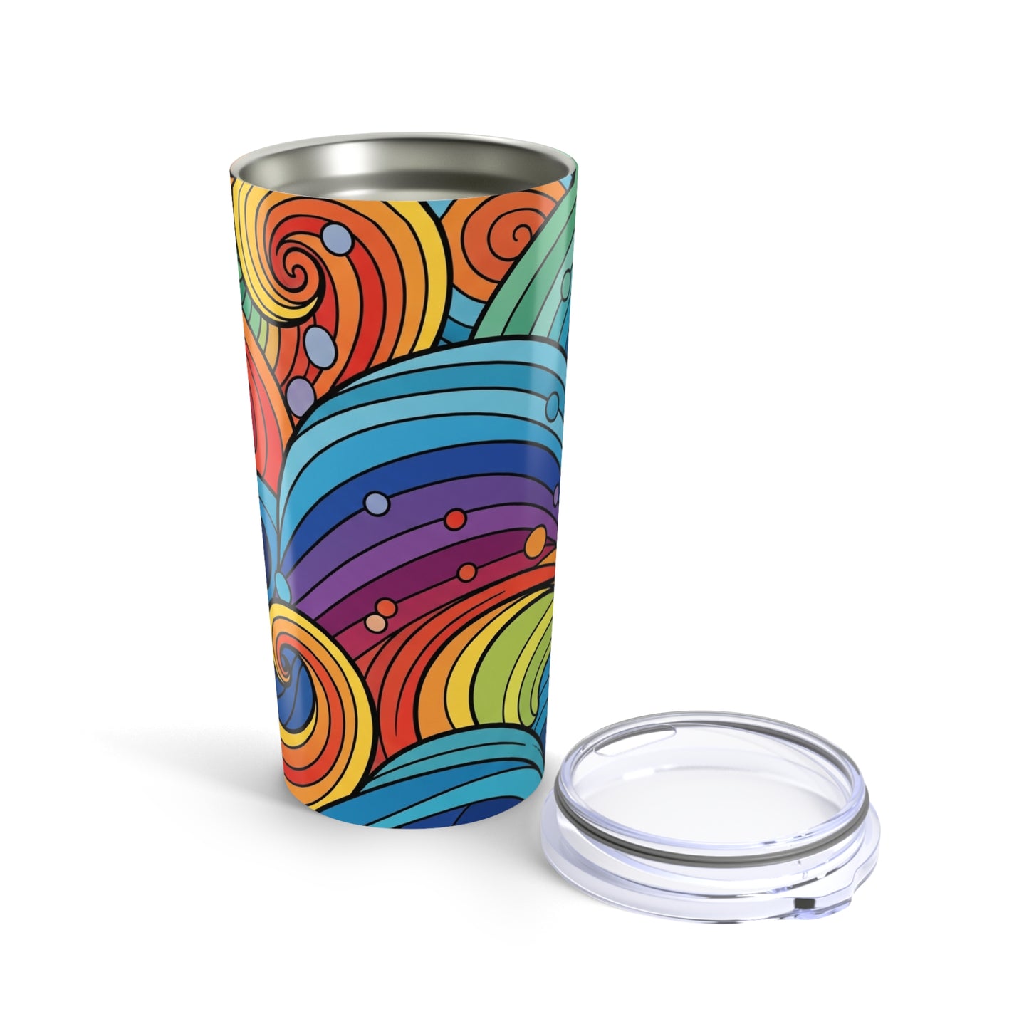 20oz Stainless Steel Travel Mug With Double Wall Vacuum Insulation And Spill Proof Lid For Hot Or Cold Beverages