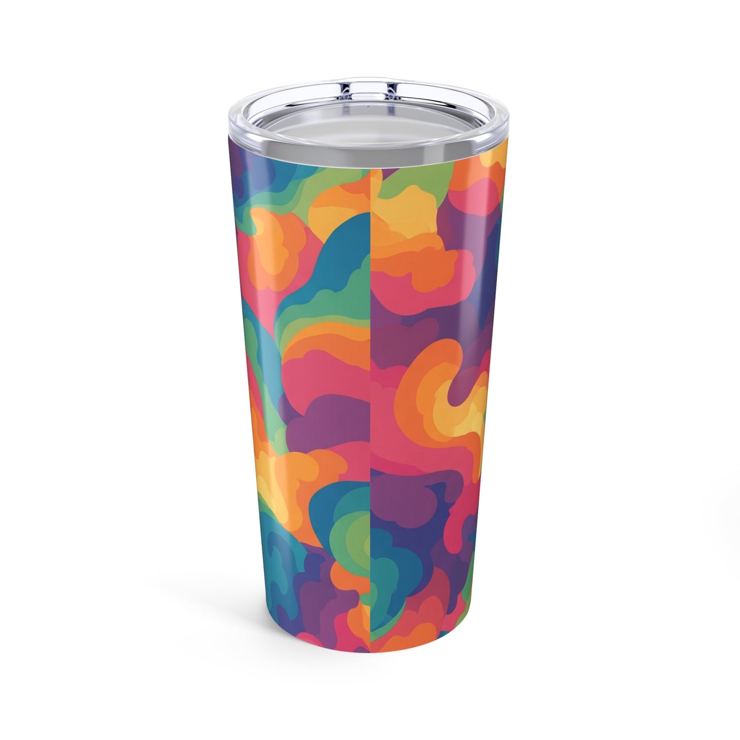 20 Ounce Steel Travel Mug With Printed Design Vacuum Insulated Leak Proof Spill Resistant Hot Cold Drink Container