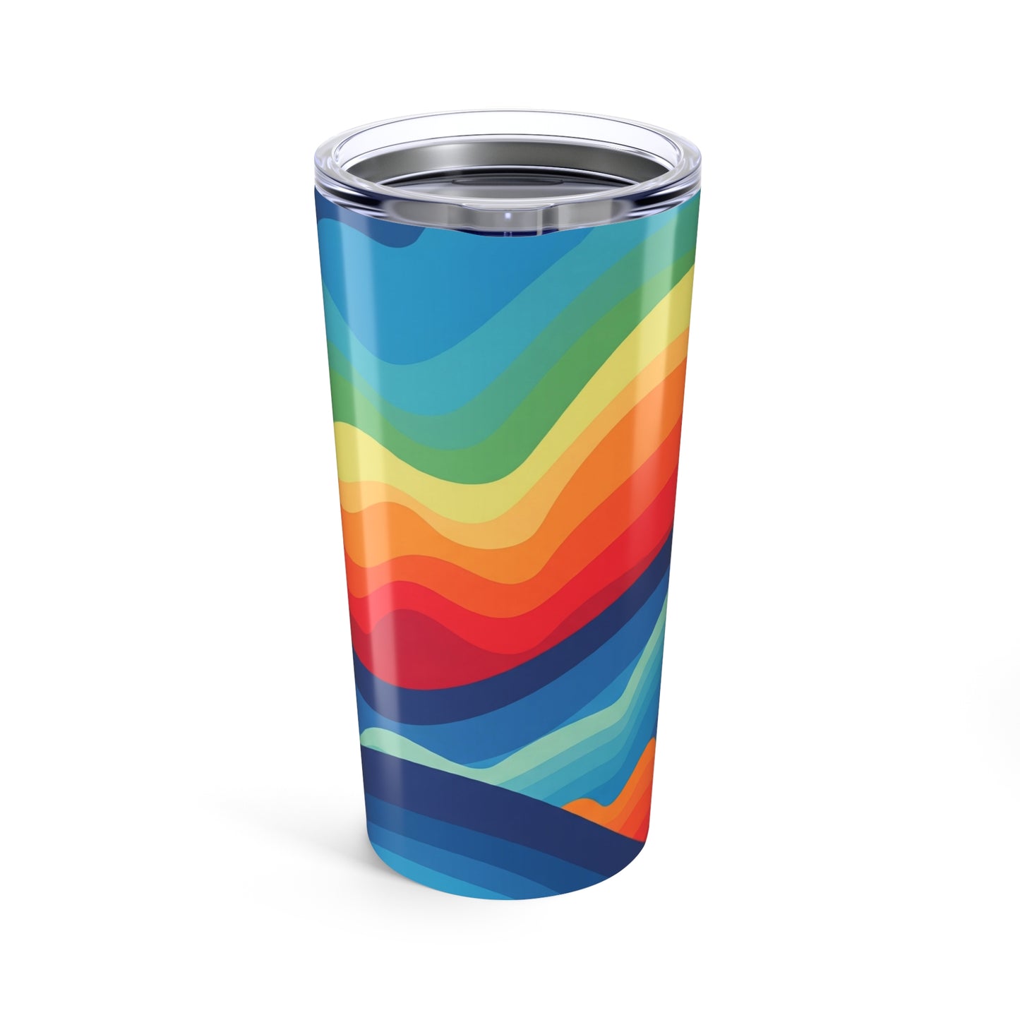 20 Oz Stainless Steel Coffee Cup With Double Wall Vacuum Insulation Spill Resistant Printed Design Thermal Travel