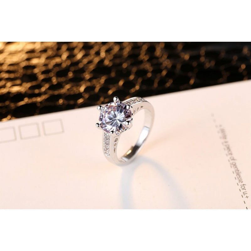 Fashion creative zircon gemstone ring ring