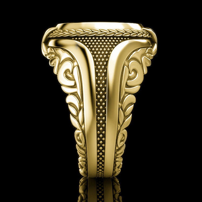 Geometric Statement Ring Vintage Alloy Turbine Electroplated Metal Jewelry Gift For Her Elegant Ring Pure Shine