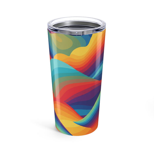 20 Oz Stainless Steel Tumbler With Double Wall Vacuum Insulation Spill Resistant Hot Cold Beverages Travel Mug
