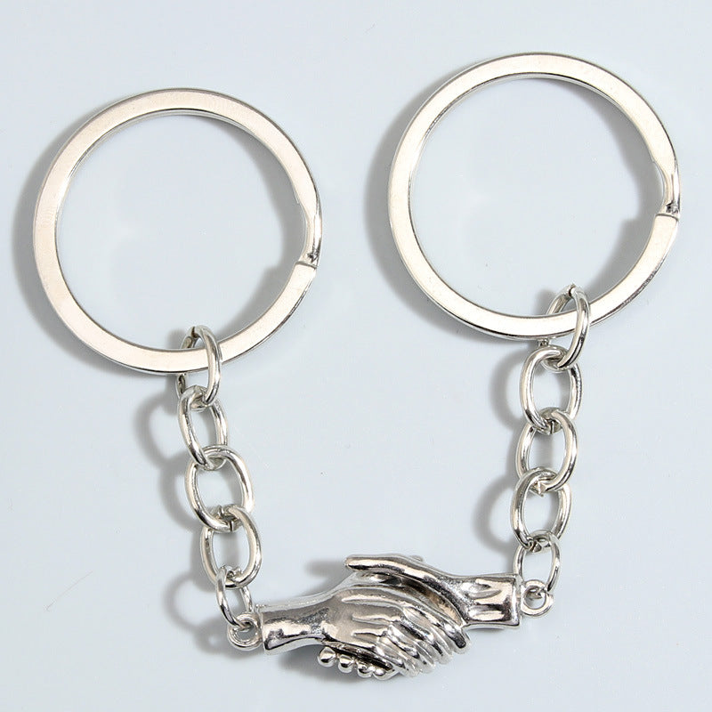 Magnetic Couple Keychain Set Modern Metal Keychains