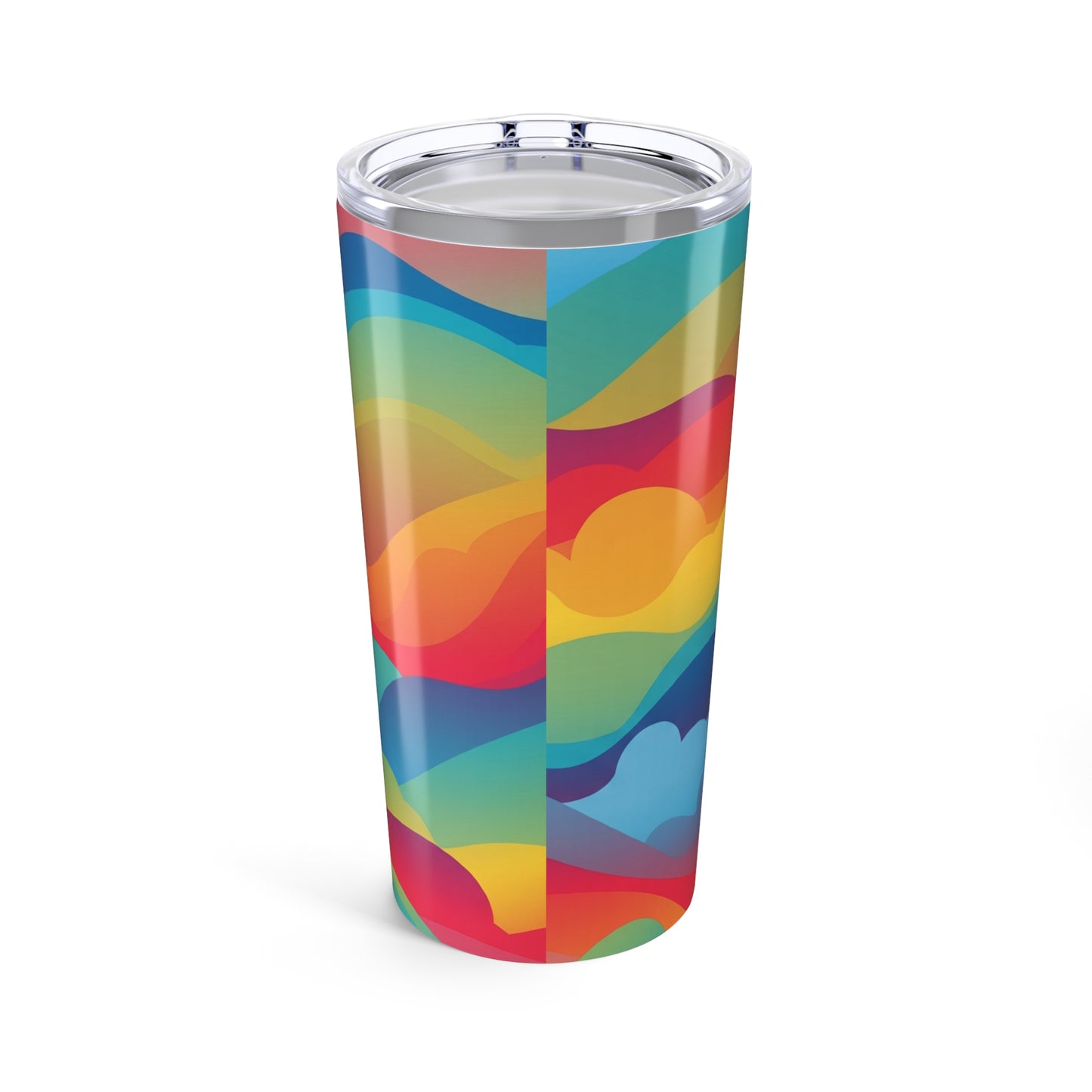 20oz Stainless Steel Tumbler With Double Wall Vacuum Insulation Spill Resistant Printed Travel Mug For Hot Cold