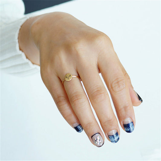 Unisex Adjustable Ring Gold Plated Celestial Jewelry Constellation Theme Everyday Wear Gift for Her or Him Fashionable