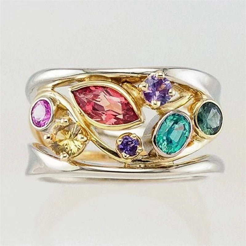 Womens Geometric Wave Line Ring Silver Electroplated Alloy Bracelet With Gang Drill Ornament Korean Design Fashion