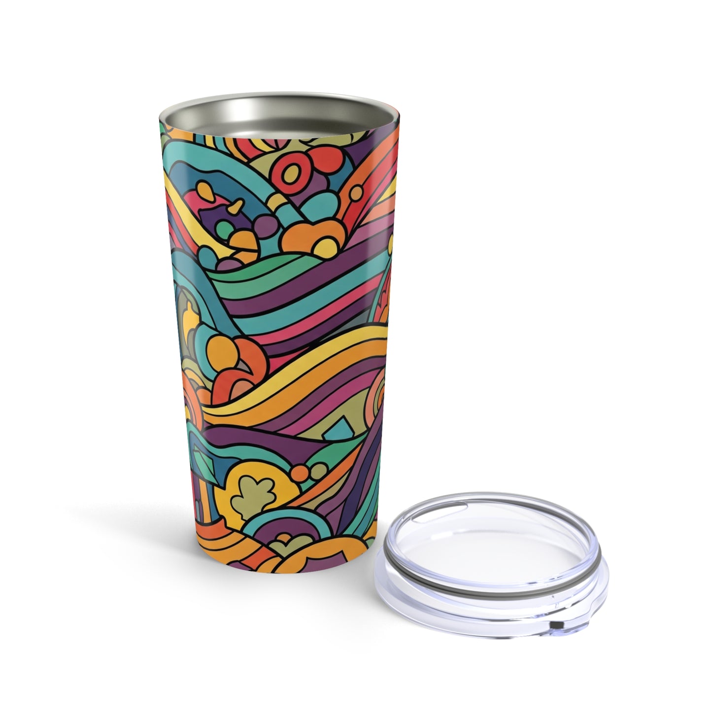 20oz Stainless Steel Tumbler With Double Wall Vacuum Insulation Spill Resistant Design And Durable Lid Dishwasher