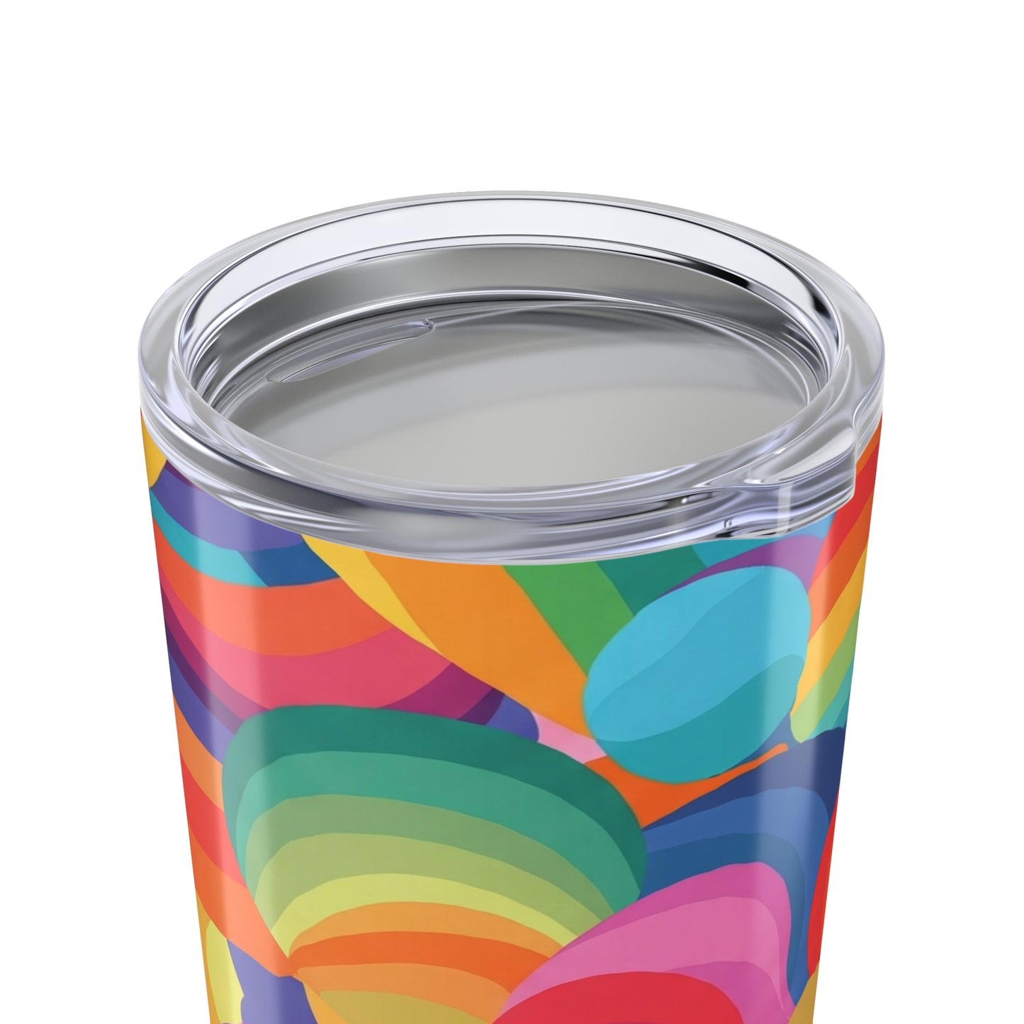 20 Ounce Stainless Steel Tumbler With Printed Design Double Wall Vacuum Insulated Spill Resistant Thermal Coffee