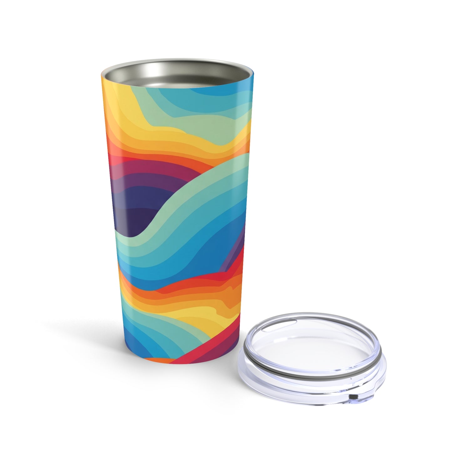 20oz Stainless Steel Tumbler With Double Wall Vacuum Insulation Spill Resistant BPA Free And Vibrant Printed Design