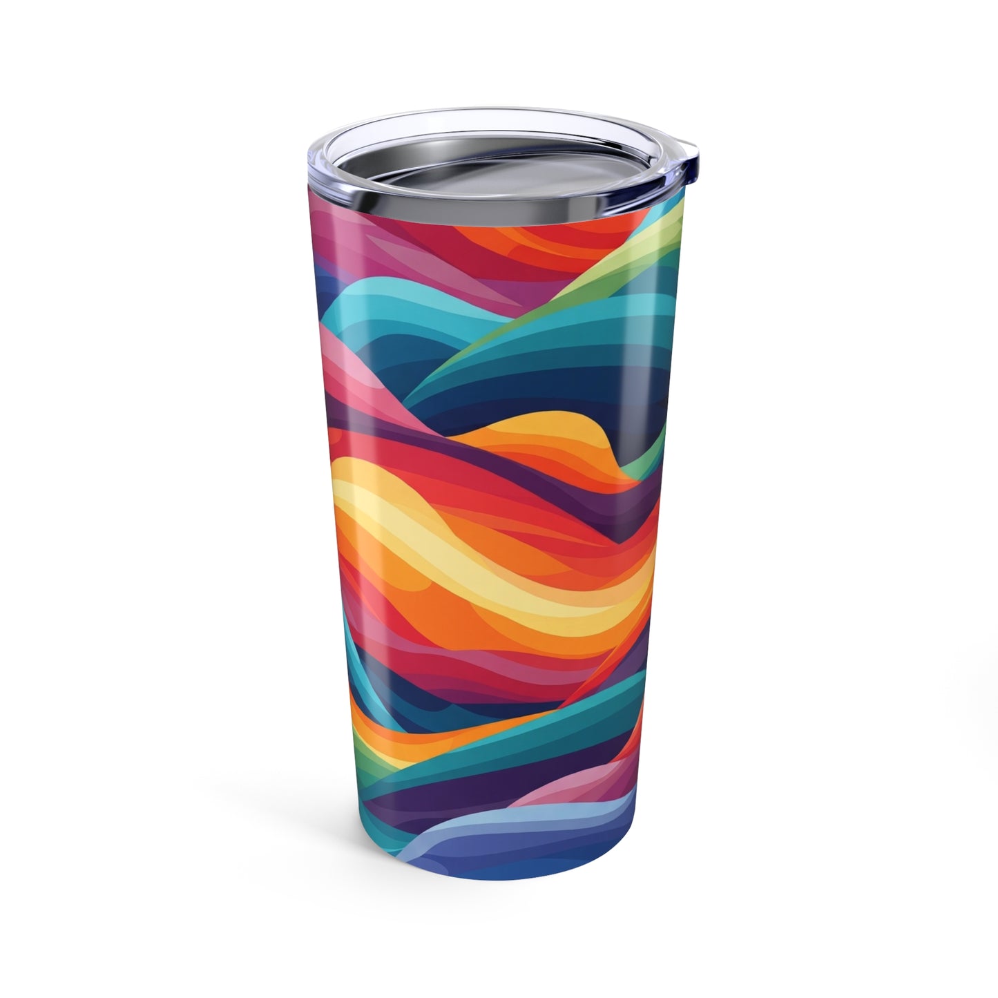 20oz Stainless Steel Travel Mug With Double Wall Vacuum Insulation Leak Proof Lid Durable Printed Beverage Tumbler