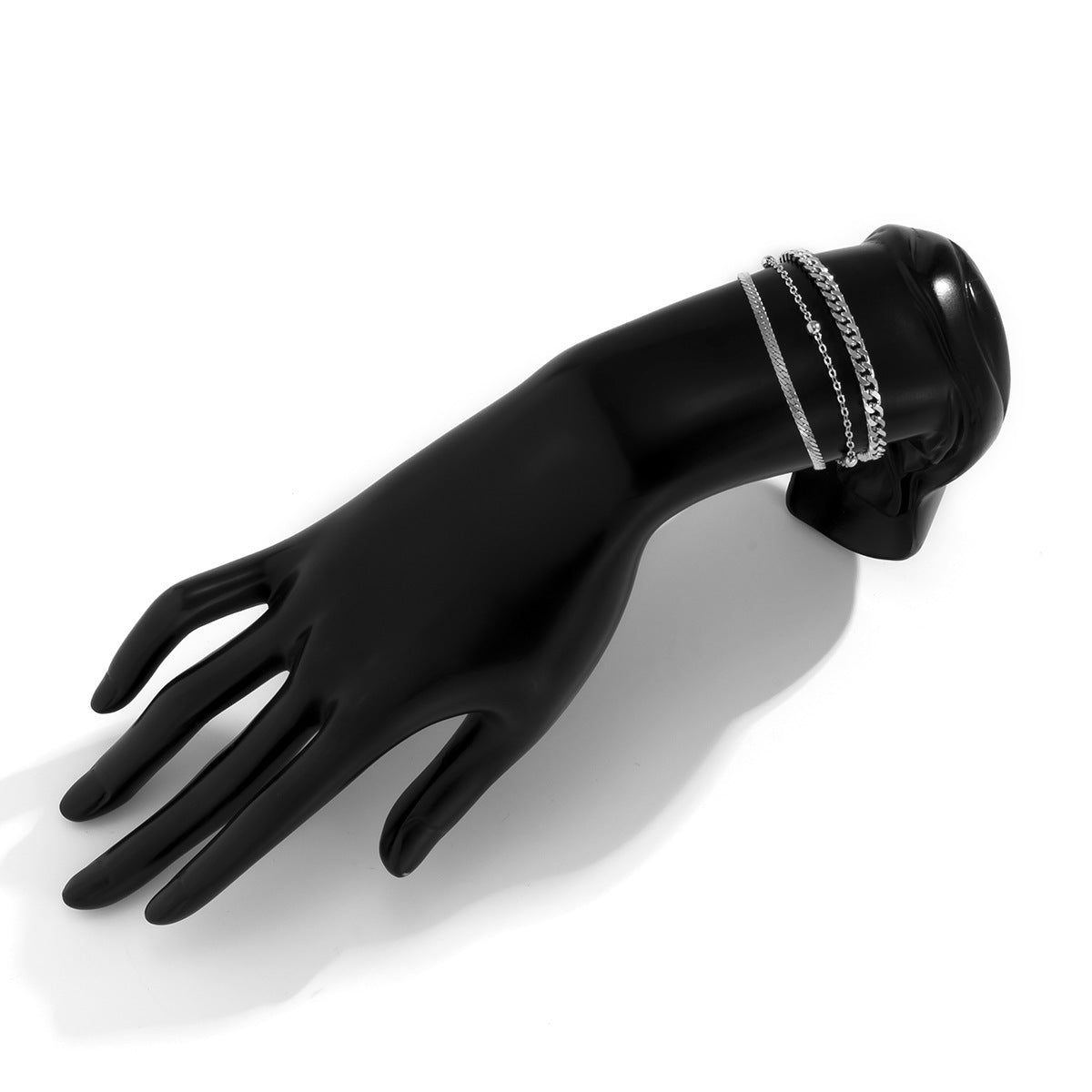 Womens Copper Bracelets Set Layered Geometric Snake Bone Chain Bracelets Electroplated Finish Jewelry Gift Bead