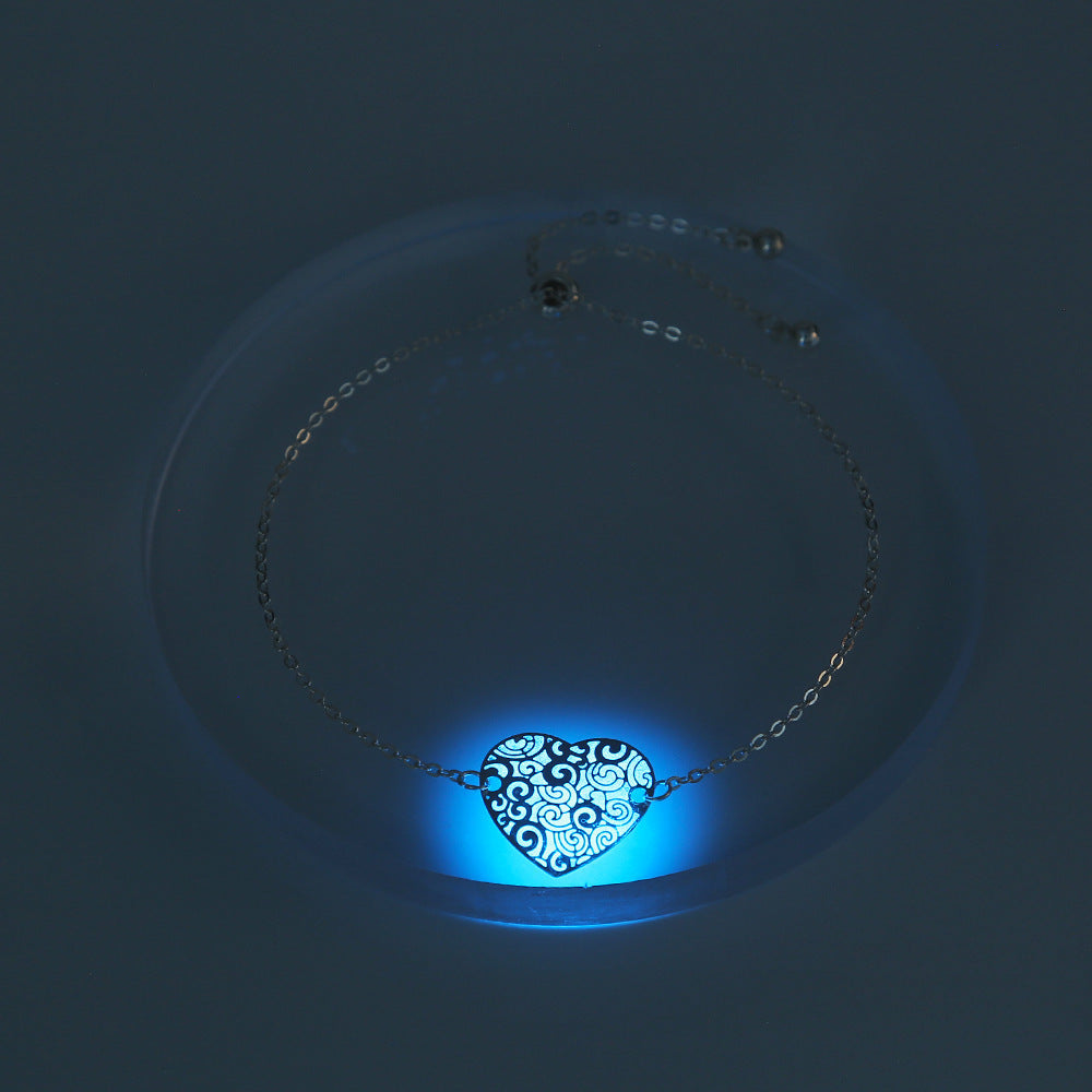 Womens Copper Bracelet Adjustable Design with Love Drop White K Electroplating Extender Chain Sky Blue 27cm5cm