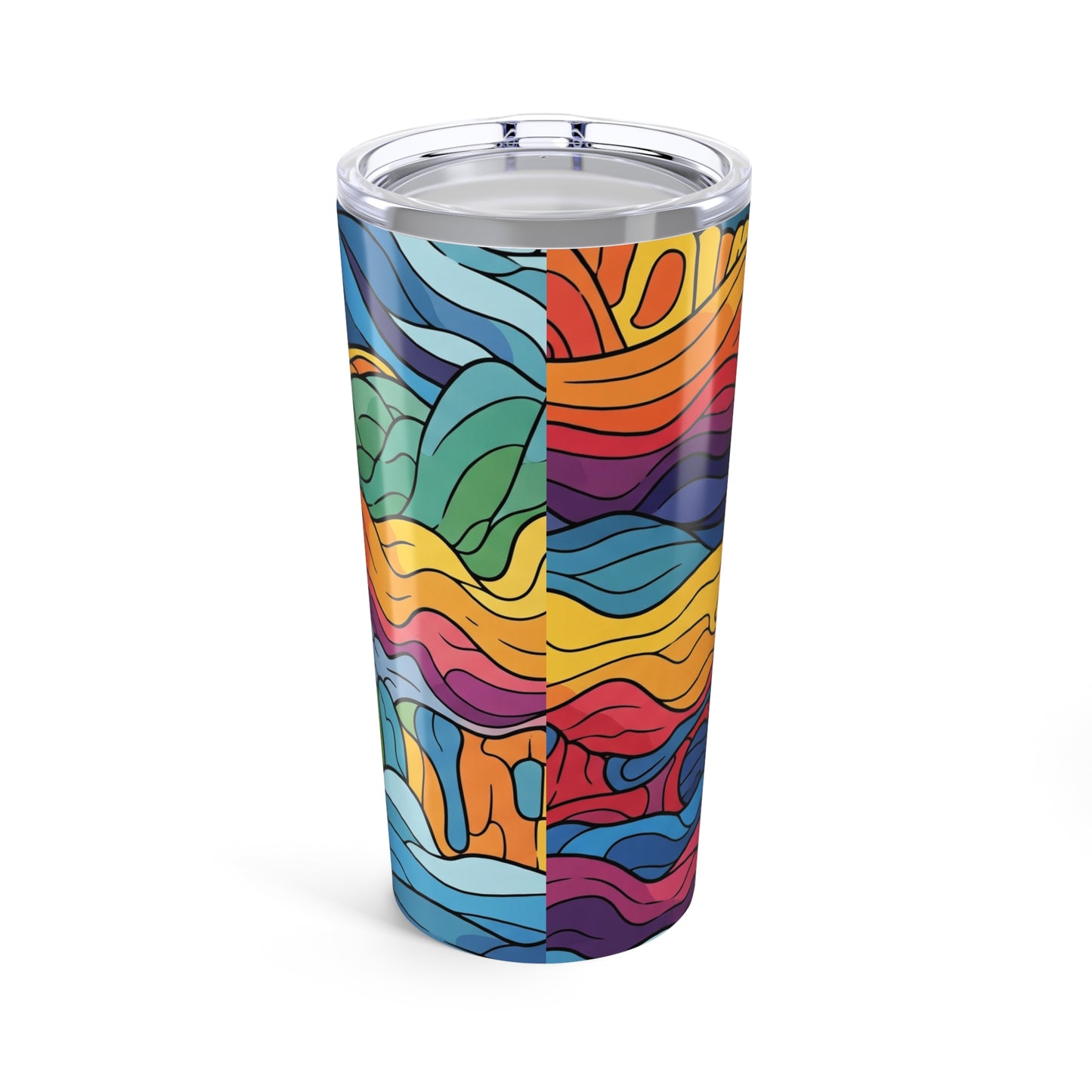 20 Oz Stainless Steel Tumbler With Double Wall Vacuum Insulation Leak Proof For Hot Or Cold Beverages Printed