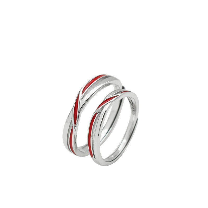 Geometric Couple Ring Set Matching Rings For Lovers