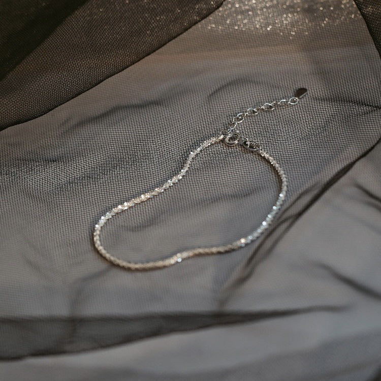 Women Electroplated Bracelet With Artificial Crystal Chic Design Fashionable Bangle Jewelry For Women And Girls