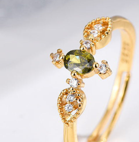 Open Mouth Zircon Ring For Women Diamond Studded Ellipse Geometric Korean Jewelry Everyday Sparkle Always For Her