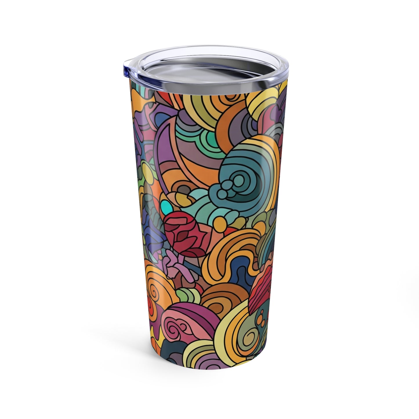 20oz Stainless Steel Tumbler With Unique Printed Artwork Double Wall Vacuum Insulated Spill Resistant Travel Mug