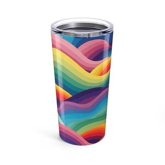 20oz Stainless Steel Printed Tumbler With Dual Wall Vacuum Insulation Leak Proof BPA Free Durable Hot And Cold