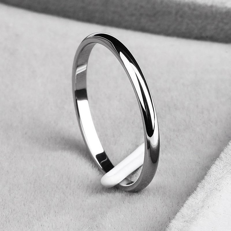 Stainless Steel Tail Ring Geometrical Design For Women And Men Minimalist Ring Band Fashion Jewelry Finger Ring