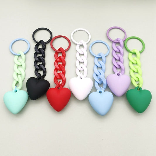 Heart Shaped Keychain Ring Graduation Gift Accessory Durable Key Holder For Bags Purses And More Stylish Gift Idea