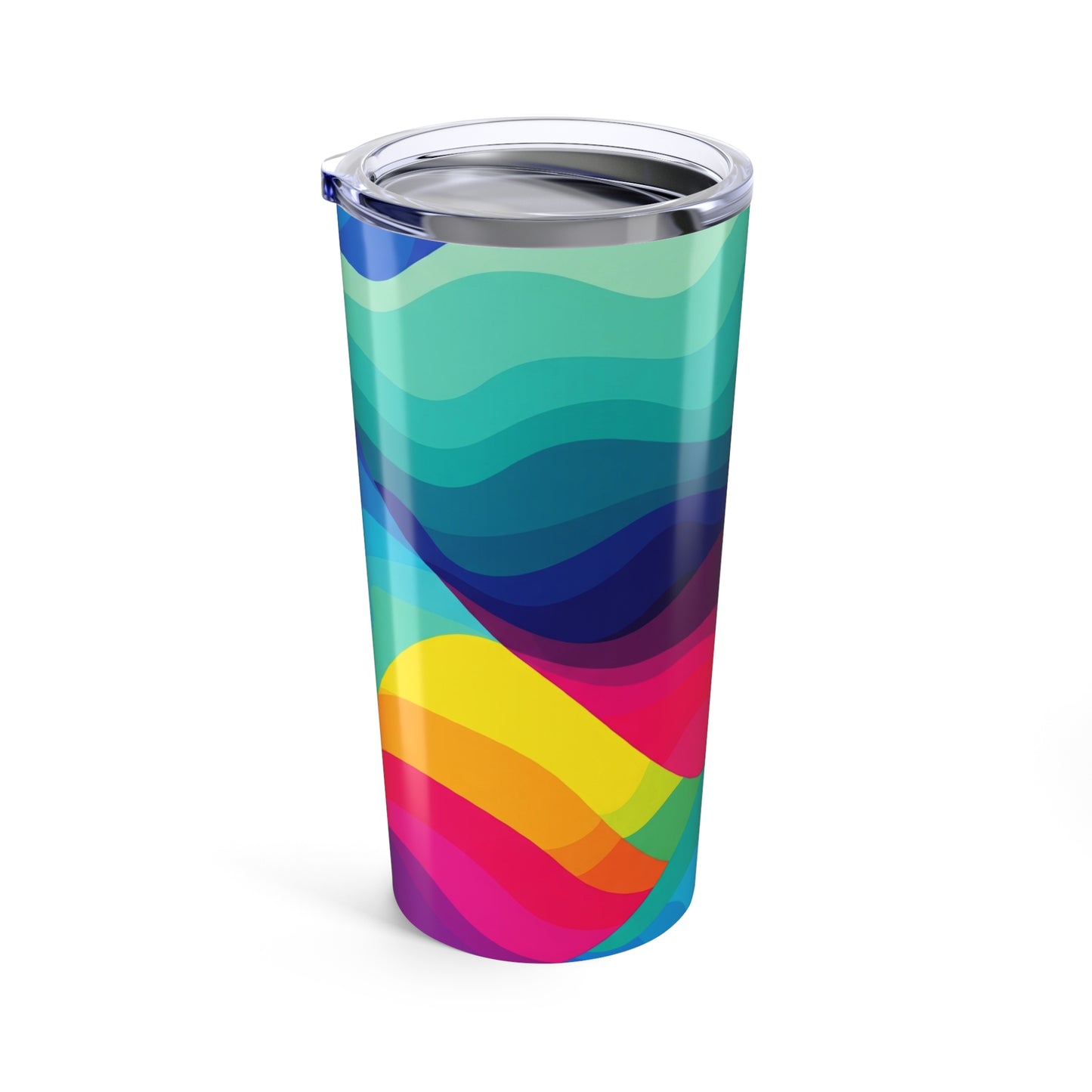 20 Oz Metal Travel Mug With Vacuum Insulation Leak Proof Lid BPA Free Printed Beverage Container For Hot And Cold