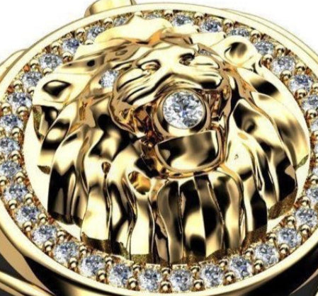 Lion Ring Unisex Zircon Rhinestone Jewelry Yellow Gold Copper Animal Fashion Statement Durable For Quick Style