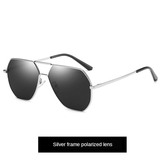 Mens Polarized Sunglasses Vintage Metal Frame TAC Lenses UV Protection Anti Glare Driving Fishing Outdoor All Day