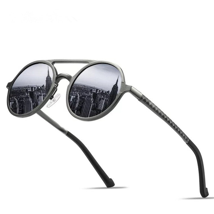 Mens Polarized Sunglasses Vintage Aluminum Frame Driving