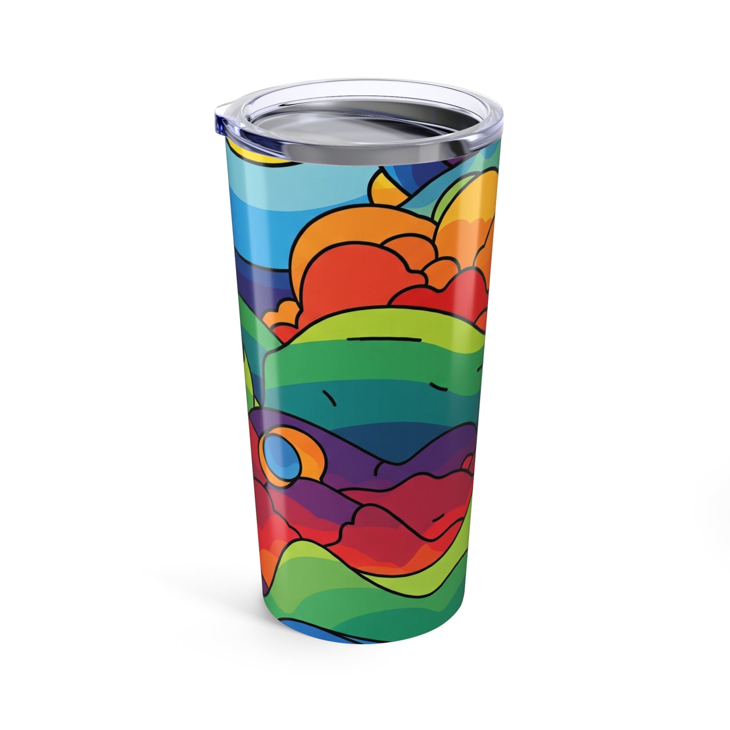 20 Oz Stainless Steel Tumbler With Double Wall Vacuum Insulation Spill Resistant Design For Travel Dishwasher Safe