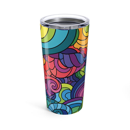 20Oz Stainless Steel Tumbler With Double Wall Vacuum Insulation And Spill Resistant Lid For Hot And Cold Beverages