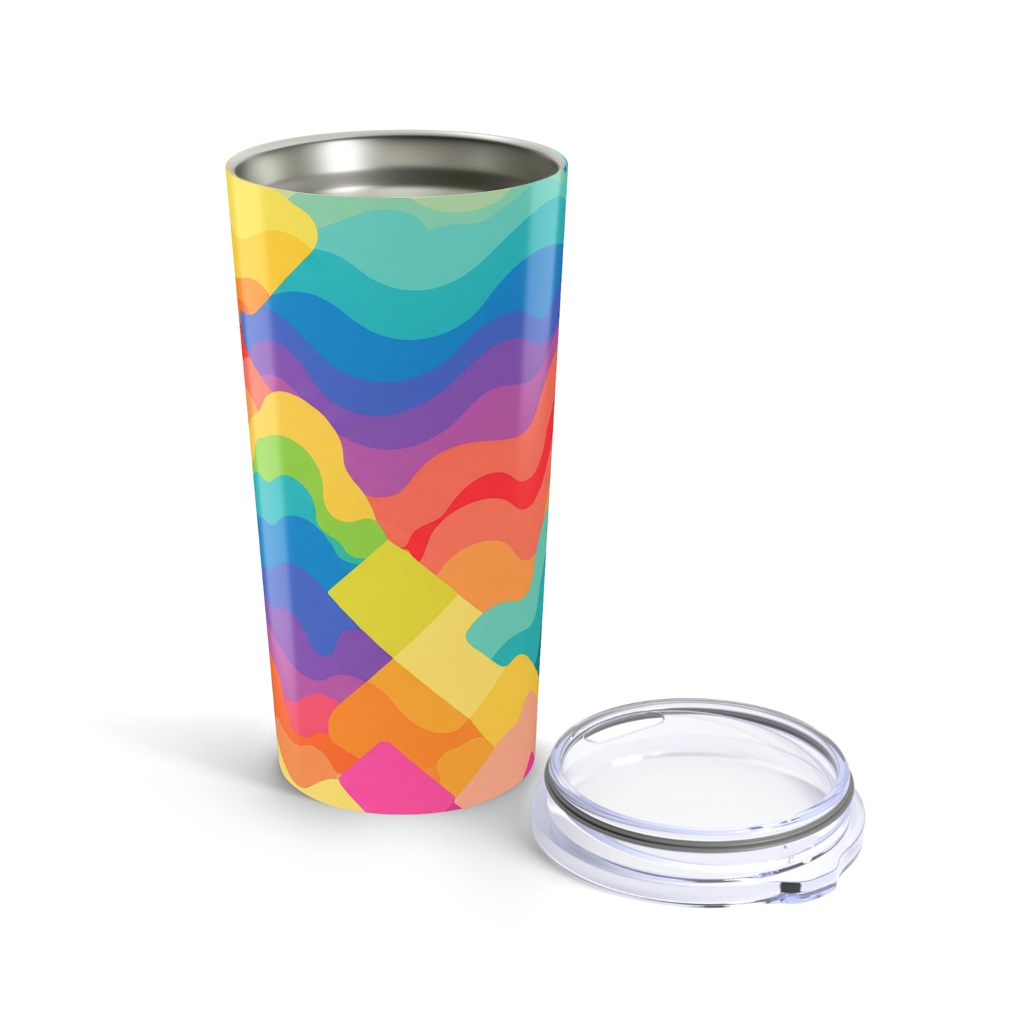 20Oz Stainless Steel Tumbler With Artwork Double Wall Vacuum Insulated Spill Resistant Thermal Coffee Mug For